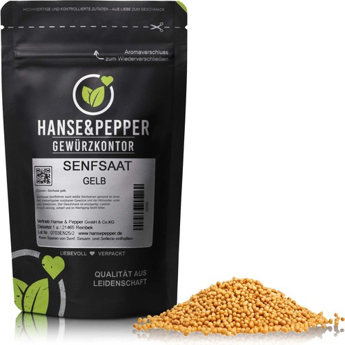 1kg senfsaat gelb senfkörner - gelb,
