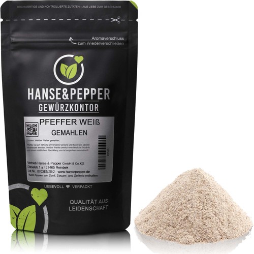 1kg pfeffer weiß gemahlen - 1kg,